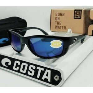 Costa Del Mar Zane Wrap Polarized Sunglasses - Black/Blue